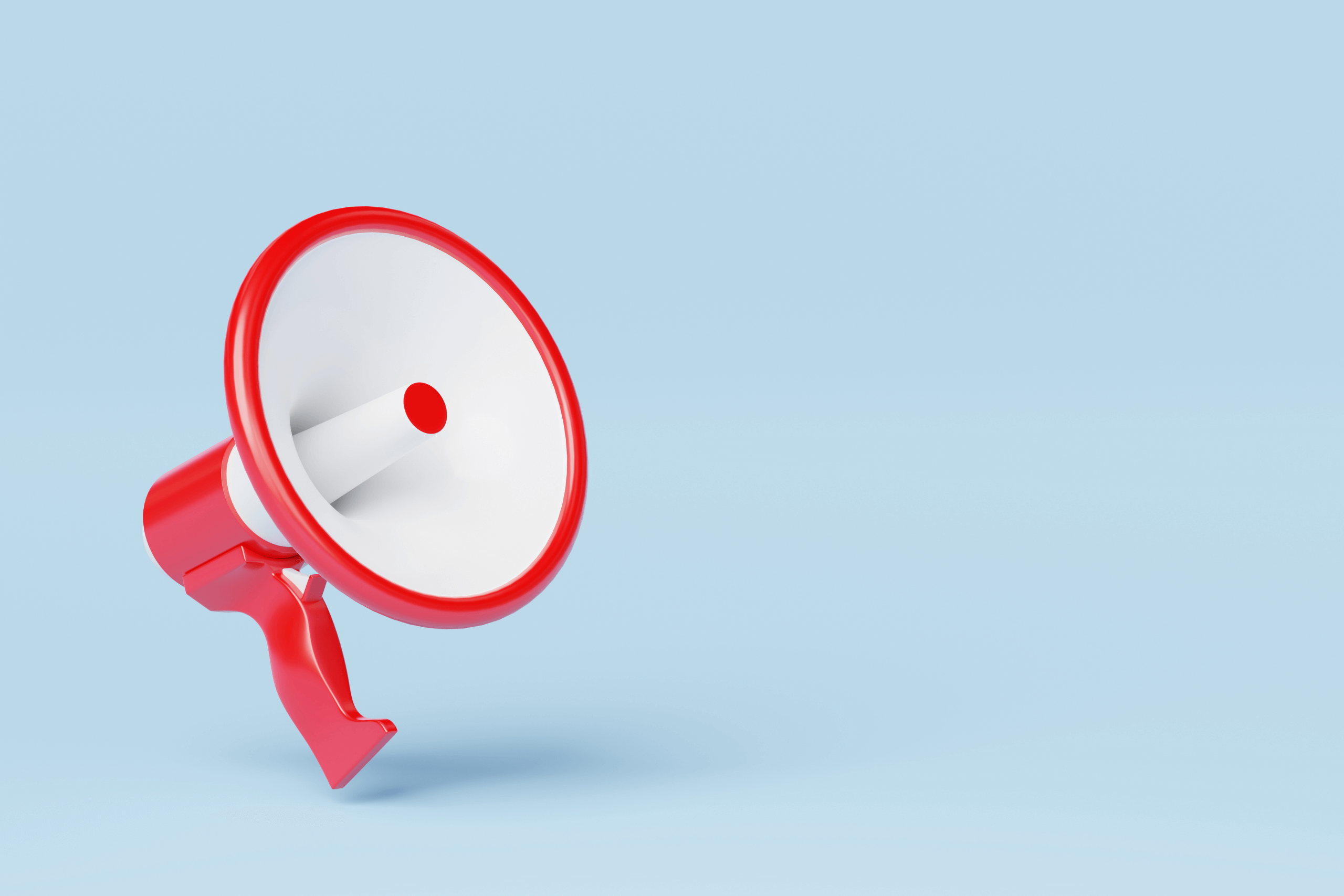 Image of a megaphone to depict the noise that can be made for your brand when you work with an online PR agency.