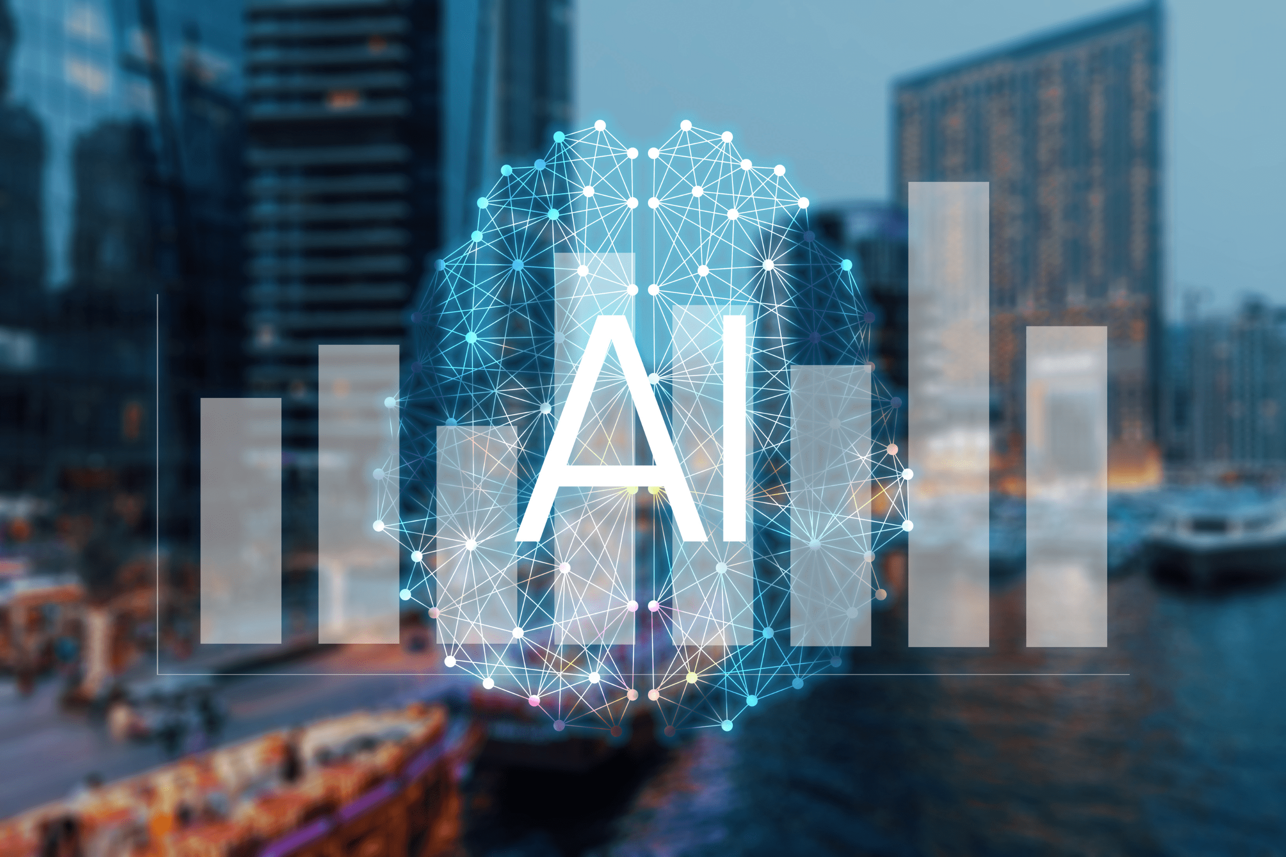Stock image displaying the word 'AI' to introduce our blog titled 'AI and ChatGPT in Marketing'