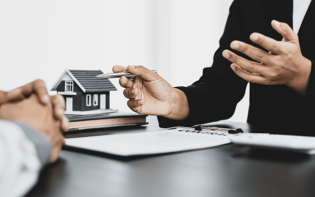 Social Media for Estate Agents - Image of two people negotiating over a house.